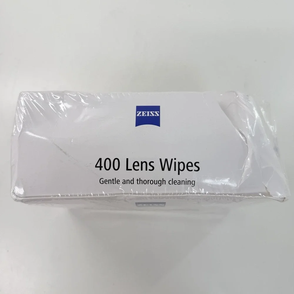 ZEISS Lens Cleaning Wipes Pre-Moistened Alcohol Glasses Cleaner 400Ct Damage Box
